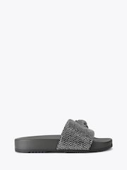 Kurt Geiger London Grey Brockwell Embellished Sandals - Image 1 of 5