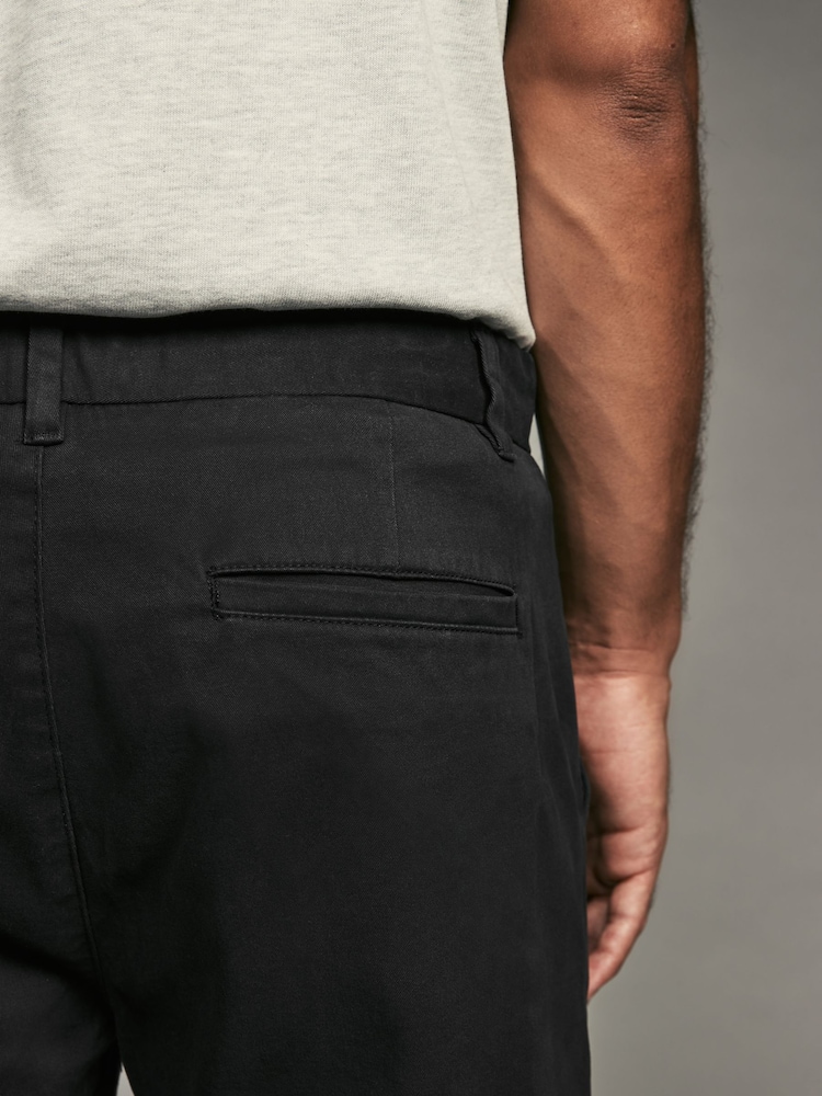 Black/Grey Dark Slim Fit Stretch Chino Trousers 2 Pack - Image 13 of 19