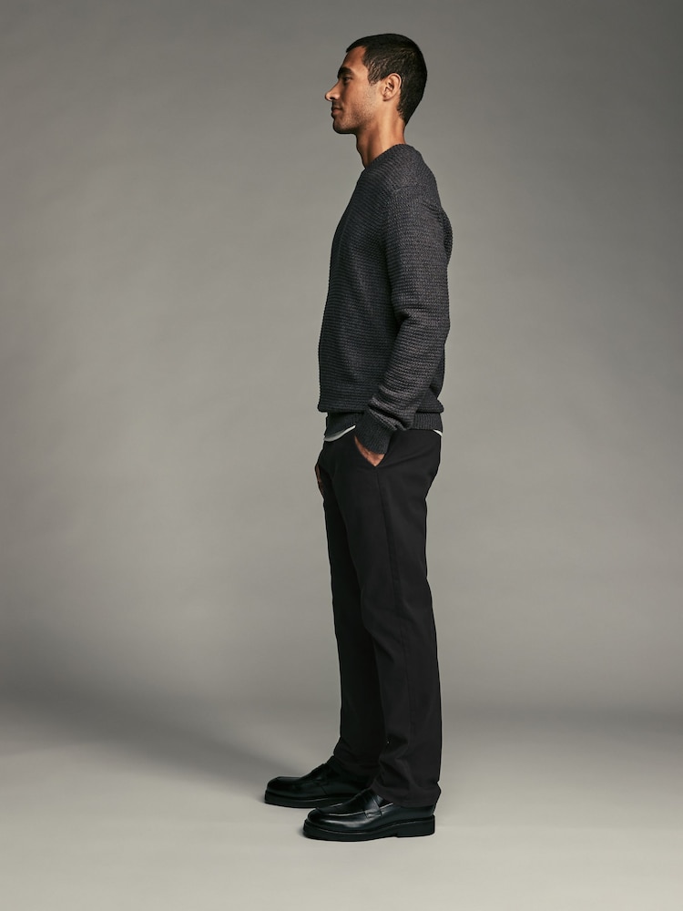 Black/Grey Dark Slim Fit Stretch Chino Trousers 2 Pack - Image 5 of 19