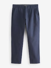 Französisch Marineblau/Hellbraun - Stretch-Chinohosen in Slim-Fit, 2er-Pack - Bild 10 von 11