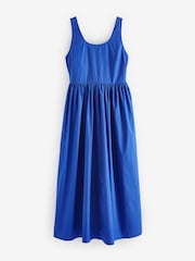 Blue Summer Poplin Dress - Image 1 of 6