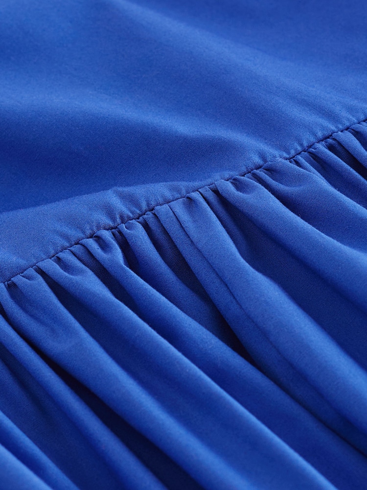 Blue Summer Poplin Dress - Image 2 of 6