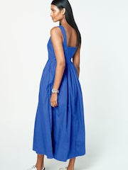 Blue Summer Poplin Dress - Image 3 of 6