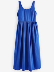 Blue Summer Poplin Dress - Image 5 of 6
