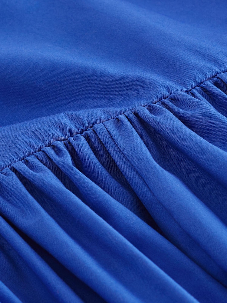 Blue Summer Poplin Dress - Image 6 of 6
