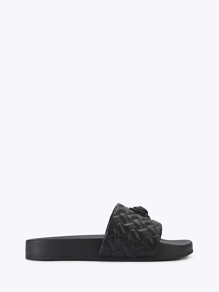 Kurt Geiger London Black Meena Eagle Sandals - Image 1 of 5 Kurt Geiger London Black Meena Eagle Sandals - Image 1 of 5