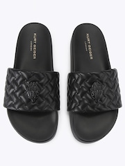 Kurt Geiger London Black Meena Eagle Sandals - Image 2 of 5