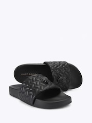 Kurt Geiger London Black Meena Eagle Sandals - Image 3 of 5