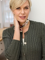 Grün - Cotton Traders Strickjacke aus Bändchengarnmischung - Bild 4 von 4