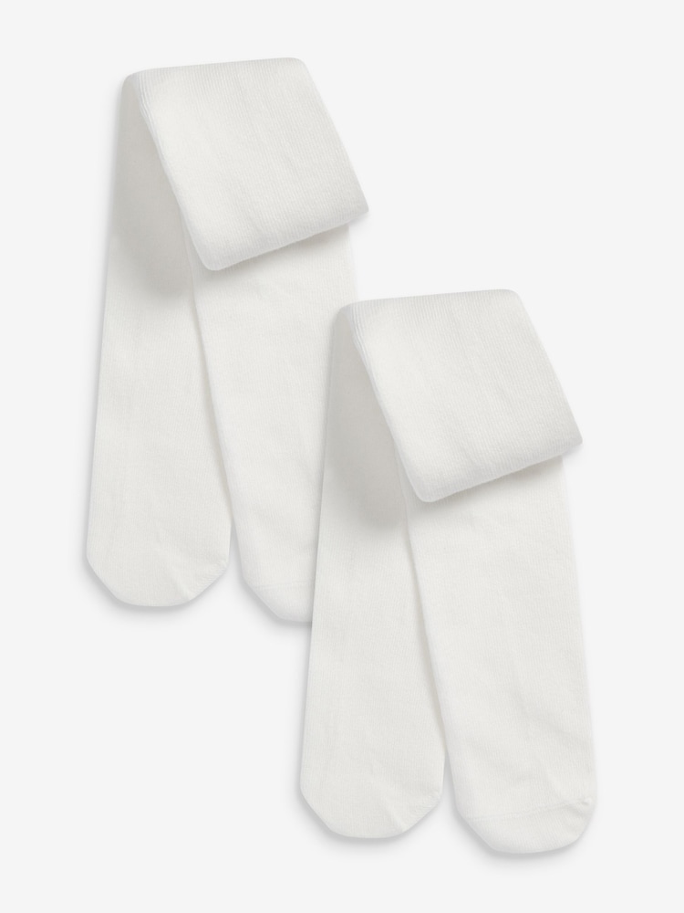 Ecru Baby Tights 2 Pack (0mths-2yrs) - Image 1 of 7