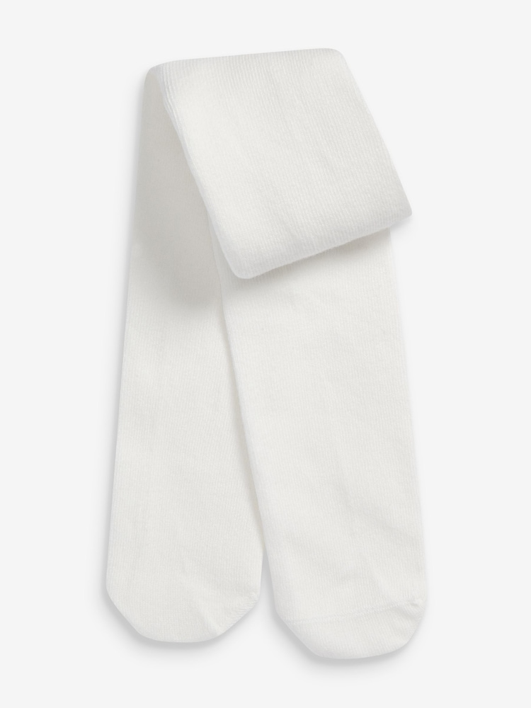 Ecru Baby Tights 2 Pack (0mths-2yrs) - Image 2 of 7