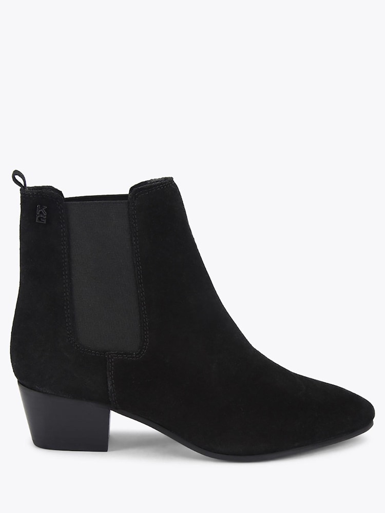 KG Kurt Geiger Black TOPAZ Suede Ankle Boots - Image 1 of 4