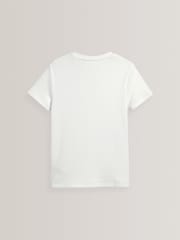 White 2 Pack Short Sleeved Thermal Tops (2-16yrs) - Image 3 of 4