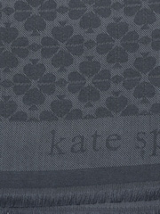 Kate Spade Blue Flower Yarndye Oblong Scarf - Image 4 of 4