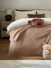 Brown Hamish Novelty 3D Cushion with Throw - Image 1 of 8