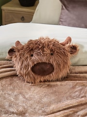 Brown Hamish Novelty 3D Cushion with Throw - Image 4 of 8