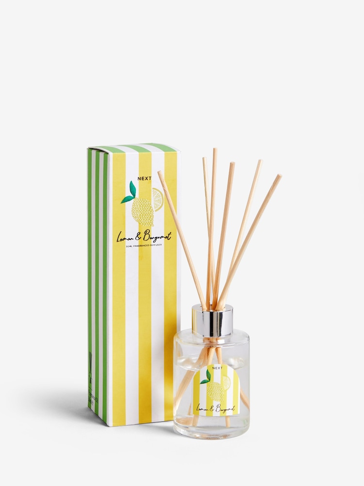 Lemon & Bergamot 50ml Fragranced Reed Diffuser - Image 4 of 4