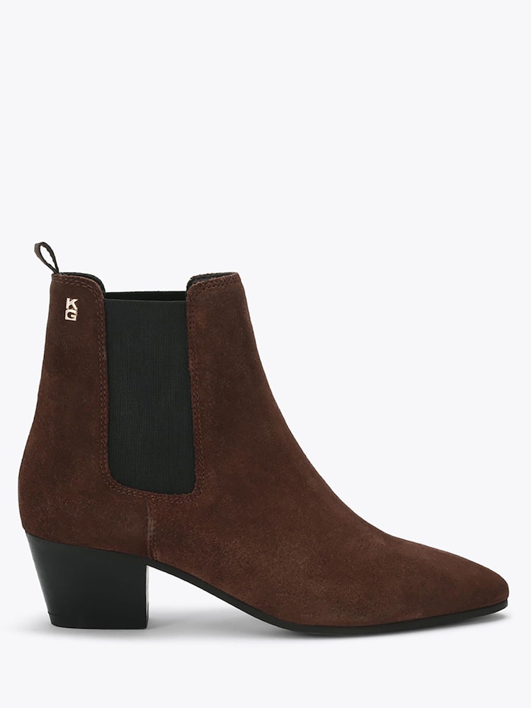 KG Kurt Geiger Brown TOPAZ Suede Ankle Boots - Image 1 of 4 KG Kurt Geiger Brown TOPAZ Suede Ankle Boots - Image 1 of 4
