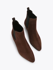 KG Kurt Geiger Brown TOPAZ Suede Ankle Boots - Image 2 of 4