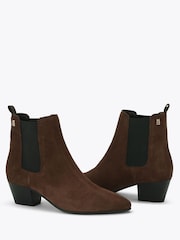 KG Kurt Geiger Brown TOPAZ Suede Ankle Boots - Image 3 of 4