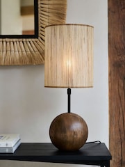 French Connection Wood Kinsha Table Lamp - Image 1 of 4