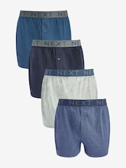 Blue 4 pack Boxers - Image 1 of 5