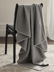 Collection Luxe Stitched Edged Throw With Cashmere - Изображение 2 из 6