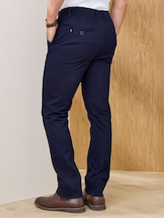 Cotton Traders Blue Signature Stretch Chino Trousers 29" - Image 2 of 4