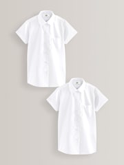 Blanc - 2{Paquet de chemises scolaires Manches courtes (3-18ans) - Image 1 of 7