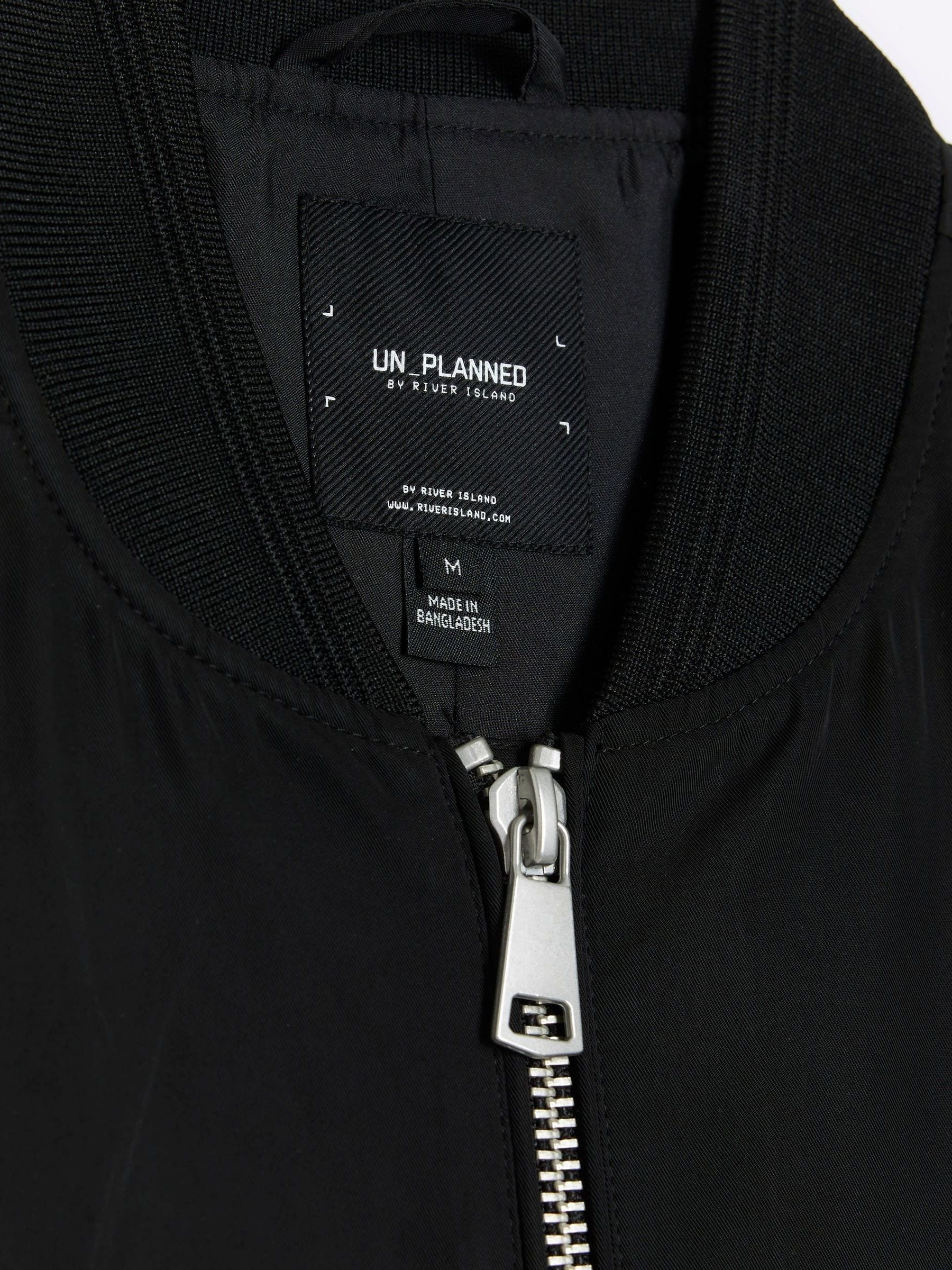 River island black bomber jacket on sale