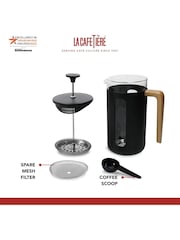 La Cafetiere Black Pisa 3 Cup Glass Cafetiere - Image 2 of 2