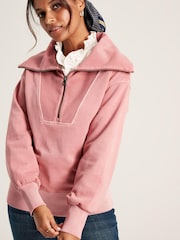 Joules Tia Pink Pullover Sweatshirt - Image 1 of 6