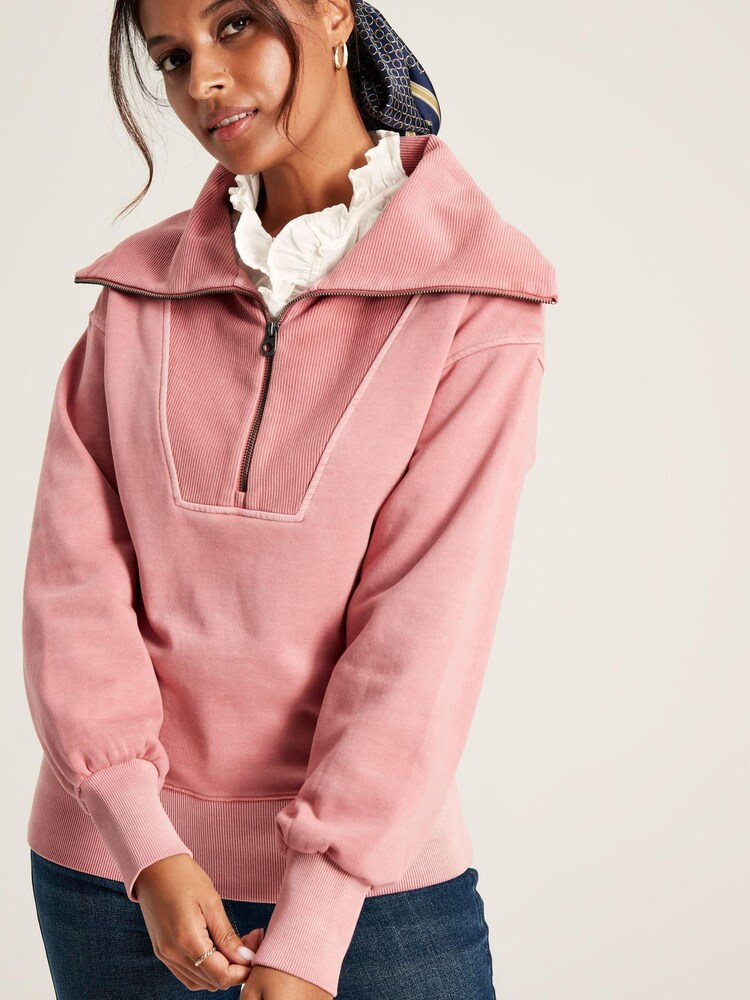 Joules Tia Pink Pullover Sweatshirt - Image 1 of 6