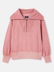Joules Tia Pink Pullover Sweatshirt - Image 6 of 6