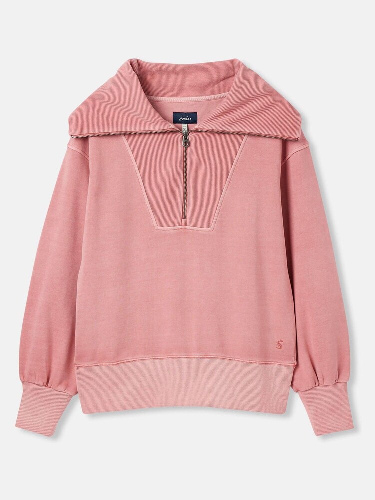Joules Tia Pink Pullover Sweatshirt - Image 6 of 6
