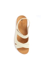 Pavers Cream Ladies Touch Fasten Sandals - Image 5 of 6