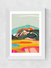 East End Prints Brown Wanderlust Abstract Print by Ana Rut Bre - Image 1 of 2