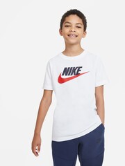 Nike White 100% Cotton Futura Icon T-Shirt - Image 1 of 6