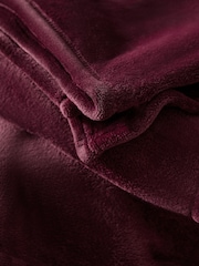 Purple Plush Fleece Throw - Image 2 of 3