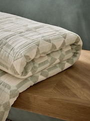Blue Riri 100% Cotton Bedspread - Image 3 of 4