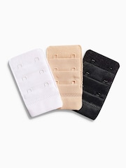 Black/White/Nude Bra Extenders Three Pack - Image 1 of 3