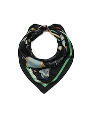 Kate Spade Black Handcrafted Silk Square Scarf - Image 2 of 4