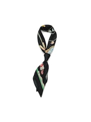 Kate Spade Black Handcrafted Silk Square Scarf - Image 3 of 4
