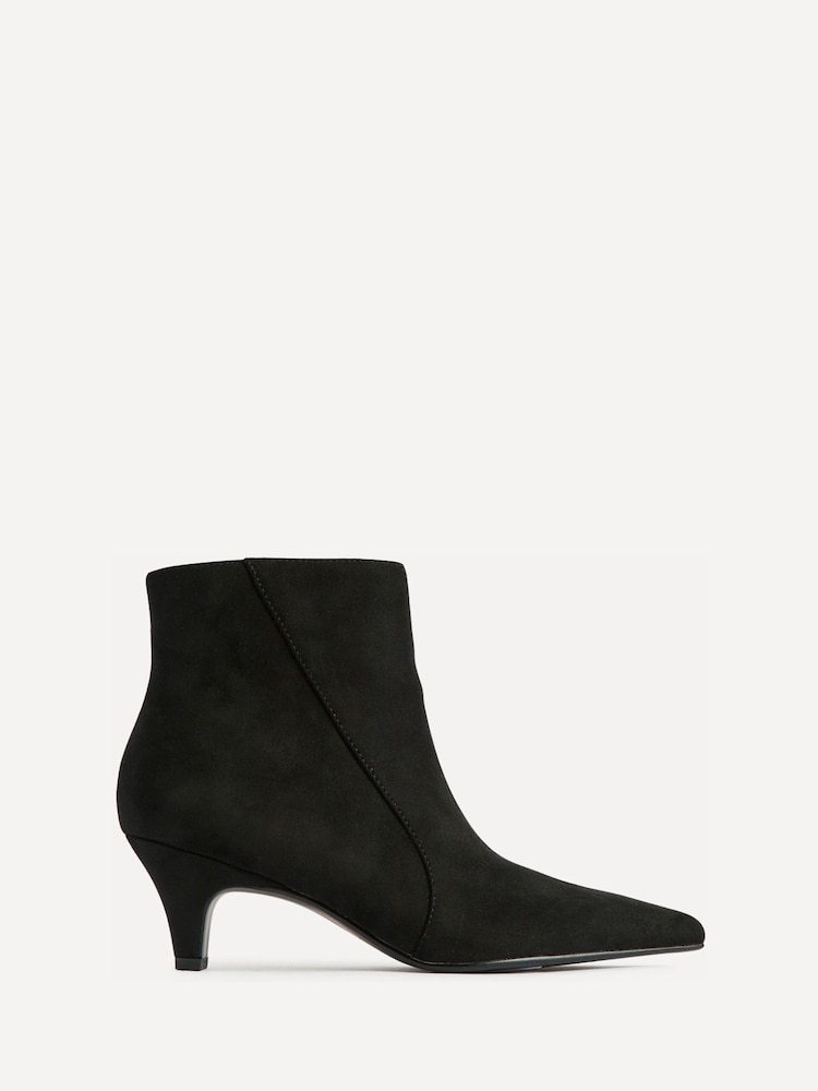 Linzi Black Blaire Low Heel Ankle Boots - Image 2 of 5 Linzi Black Blaire Low Heel Ankle Boots - Image 2 of 5