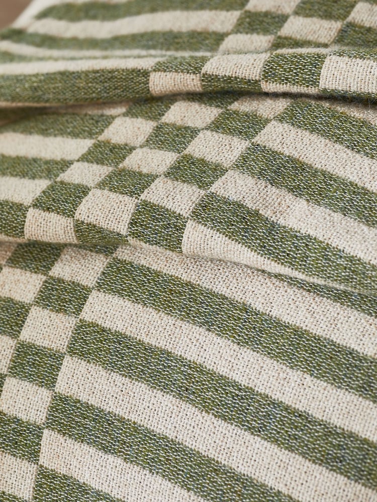 Green Jessie Knitted Throw - Image 7 of 7