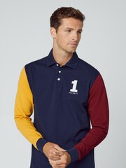 Hackett London Men Blue Rugby Shirt - Image 1 of 7