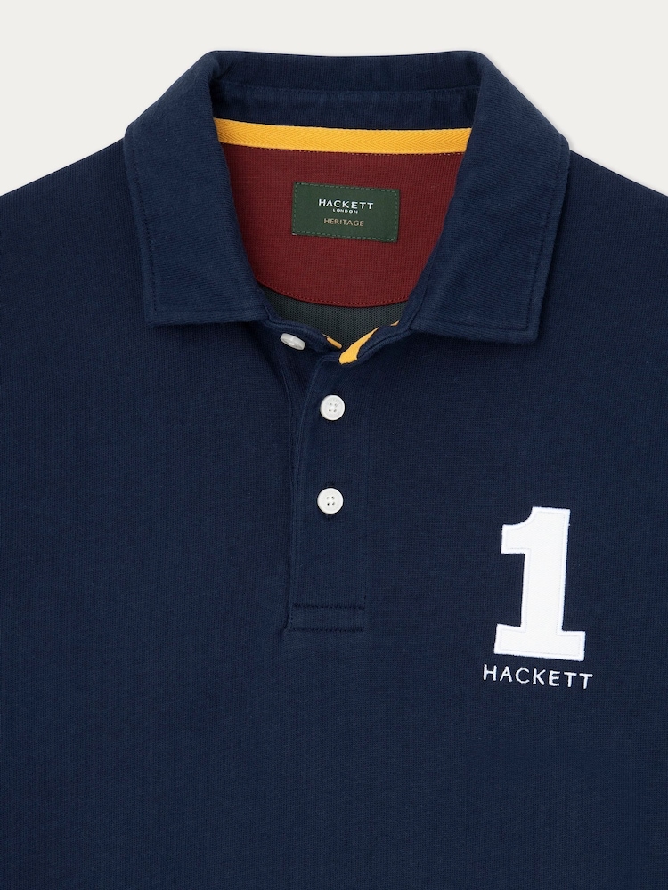 Hackett London Men Blue Rugby Shirt - Image 7 of 7