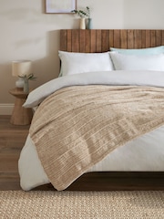 Natural Nellie Chunky Chenille Throw - Image 1 of 5