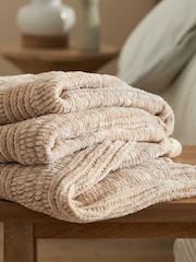 Natural Nellie Chunky Chenille Throw - Image 2 of 5