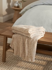 Natural Nellie Chunky Chenille Throw - Image 3 of 5